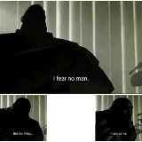 I fear no man meme template