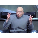 Dr Evil air quotes meme template